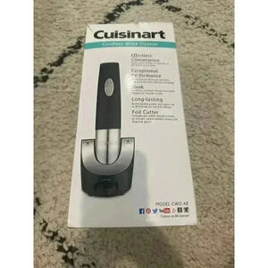 CUISINART Wine Opener Vacuum Sealer Cordless Handheld NIB Foil Cutter CWO-48